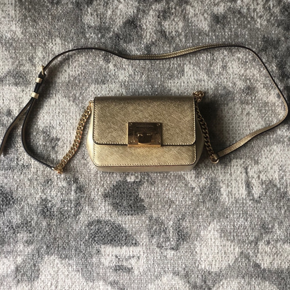 Michael Kors gold crossbody